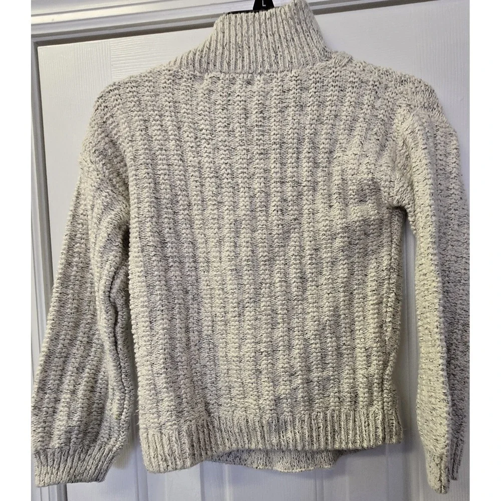 Boys 1/4 Zip Sweater Size 6x/7 Long Sleeve Beige‎ Pullover Cotton Blend